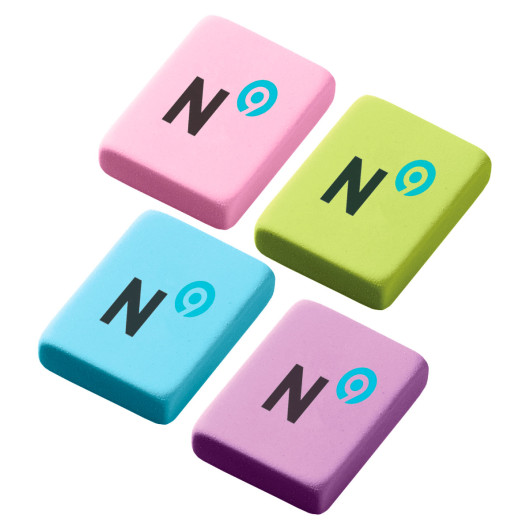 Kids Square Rubber Erasers Main